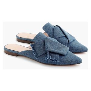 J.CREW Denim Mules